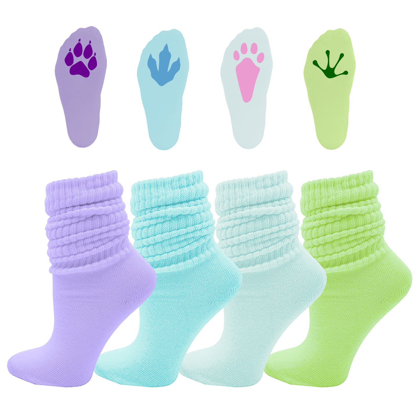 "Aminal" Paw Socks - Pastel